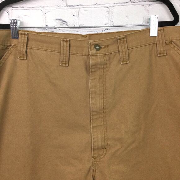 Wrangler Men's Utility Carpenter Flat Front Work Shorts Brown Size 46 - Picture 2 of 10